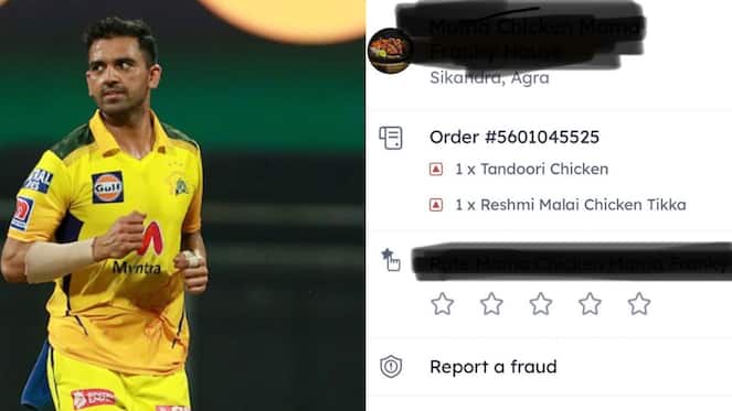 CSK Star Deepak Chahar Accuses Popular Food Delivery Application Zomato Of Fraud
